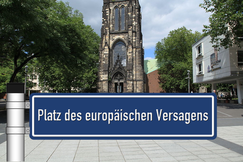 Platz des europäischen Versagens in Bochum